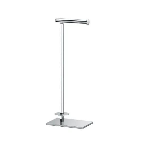 Gatco Latitude II Square Freestanding Toilet Paper Holder with Storage, Chrome