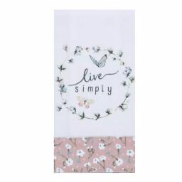 Kay Dee Lisa Audit Watercolor Floral Cotton Kitchen Textile Set - 4 Piece Blush Set thumbnail 7