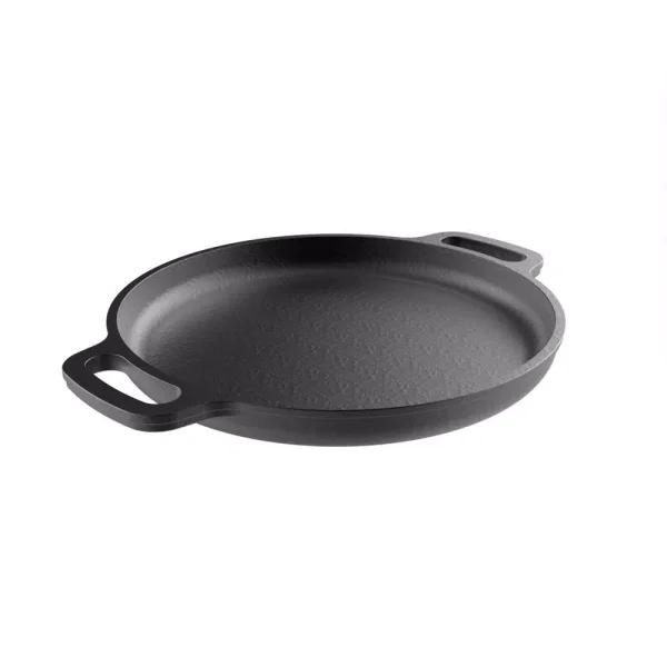 Classic Cuisine 13.25 in. Pre-Seasoned Cast Iron Pizza Pan