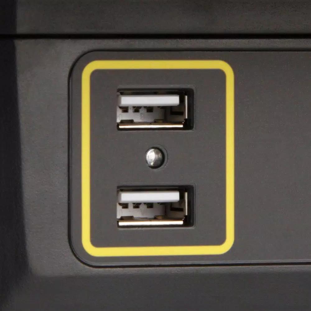 STANLEY PSL1000S 1000 Lumen LED Work Bench Shop Light with 4 AC Outlets and Dual USB Ports