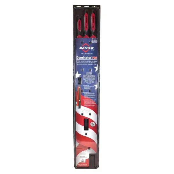 Dominator Pro Curved Pry Bar Set, 3-Piece (17C, 31C, 42C)