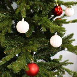 Sunnydaze Decor Red and White Merry Medley Shatterproof Plastic Christmas Ornament Set, 24-Piece thumbnail 4