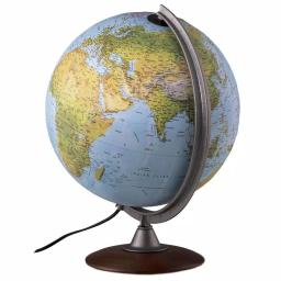 Waypoint Geographic Tactile 12 in. Raised Relief Desktop Globe with Illumination and Hardwood Base thumbnail 3