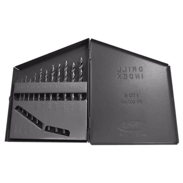 Gyros 11-Piece HSS Black Oxide Metric Twist Drill Bit Set