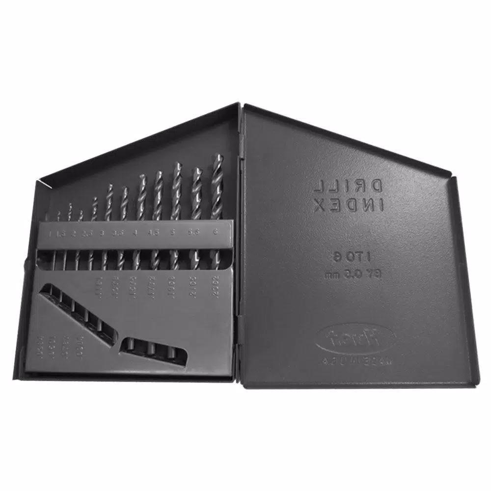 Gyros 11-Piece HSS Black Oxide Metric Twist Drill Bit Set