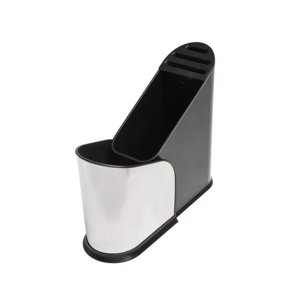 Umbra Furlo Expanding Utensil Holder and Knife Organizer, Black/Nickel