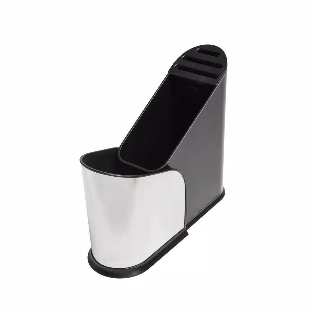 Umbra Furlo Expanding Utensil Holder and Knife Organizer, Black/Nickel