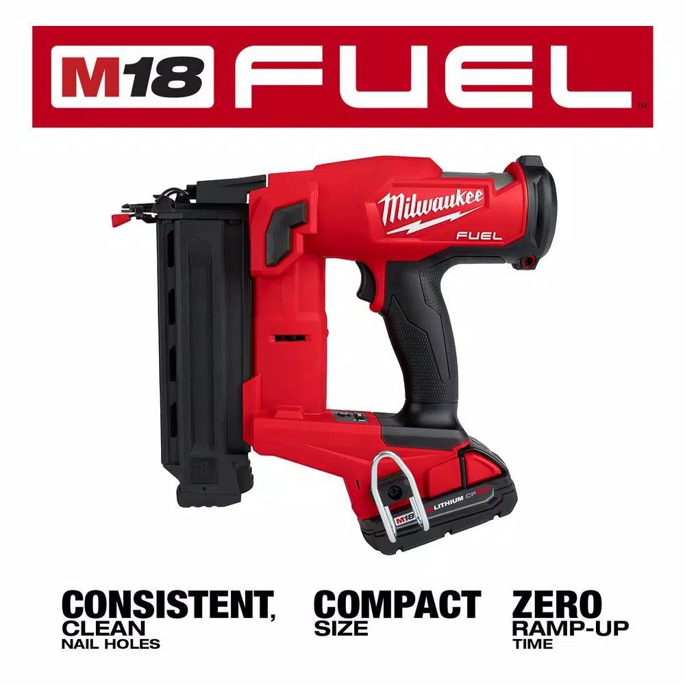 Milwaukee M18 FUEL 18-Gauge Brad Nailer, Jig Saw, and Compact Router 3-Tool Combo Kit