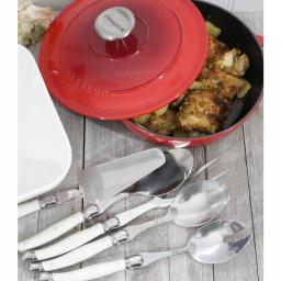 French Home Laguiole 5-Piece Hostess Flatware Serving Set - Faux Ivory thumbnail 4
