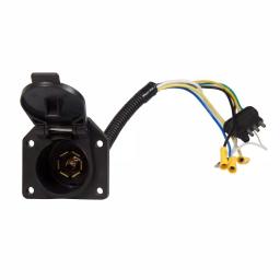 TowSmart 4-Way Flat to 7-Way Round Trailer Wiring Adapter thumbnail 2