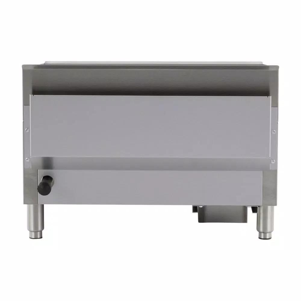 Magic Chef 24 in. Commercial Natural Gas Countertop Griddle, Stainless Steel