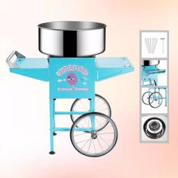 Great Northern Popcorn Flufftastic Cotton Candy Machine and Cart - 1000W, Blue thumbnail 3