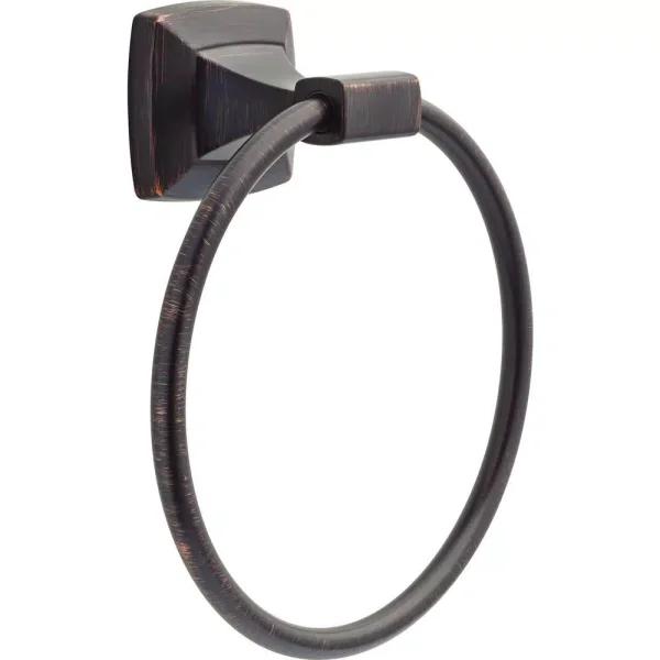 Delta Portwood Venetian Bronze Towel Ring - Wall Mounted Hand Towel Holder