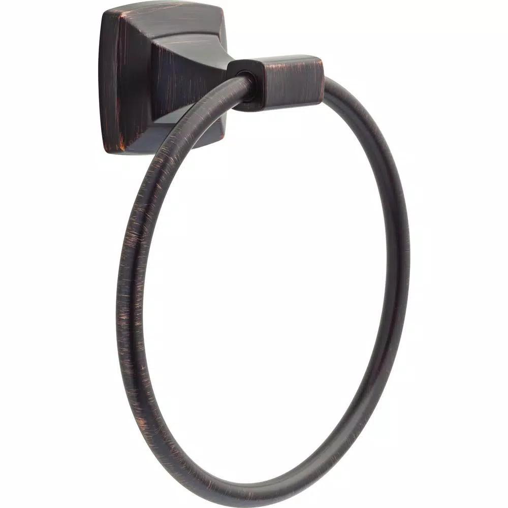 Delta Portwood Venetian Bronze Towel Ring - Wall Mounted Hand Towel Holder