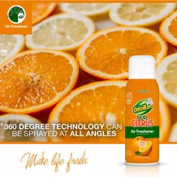 OdoBan Real Citrus Air Freshener Spray, Invigorating Orange, 10 oz. thumbnail 2