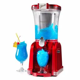 Nostalgia Retro Red 32 oz. Single Speed Slush Drink Blender with Ice Crushing thumbnail 1