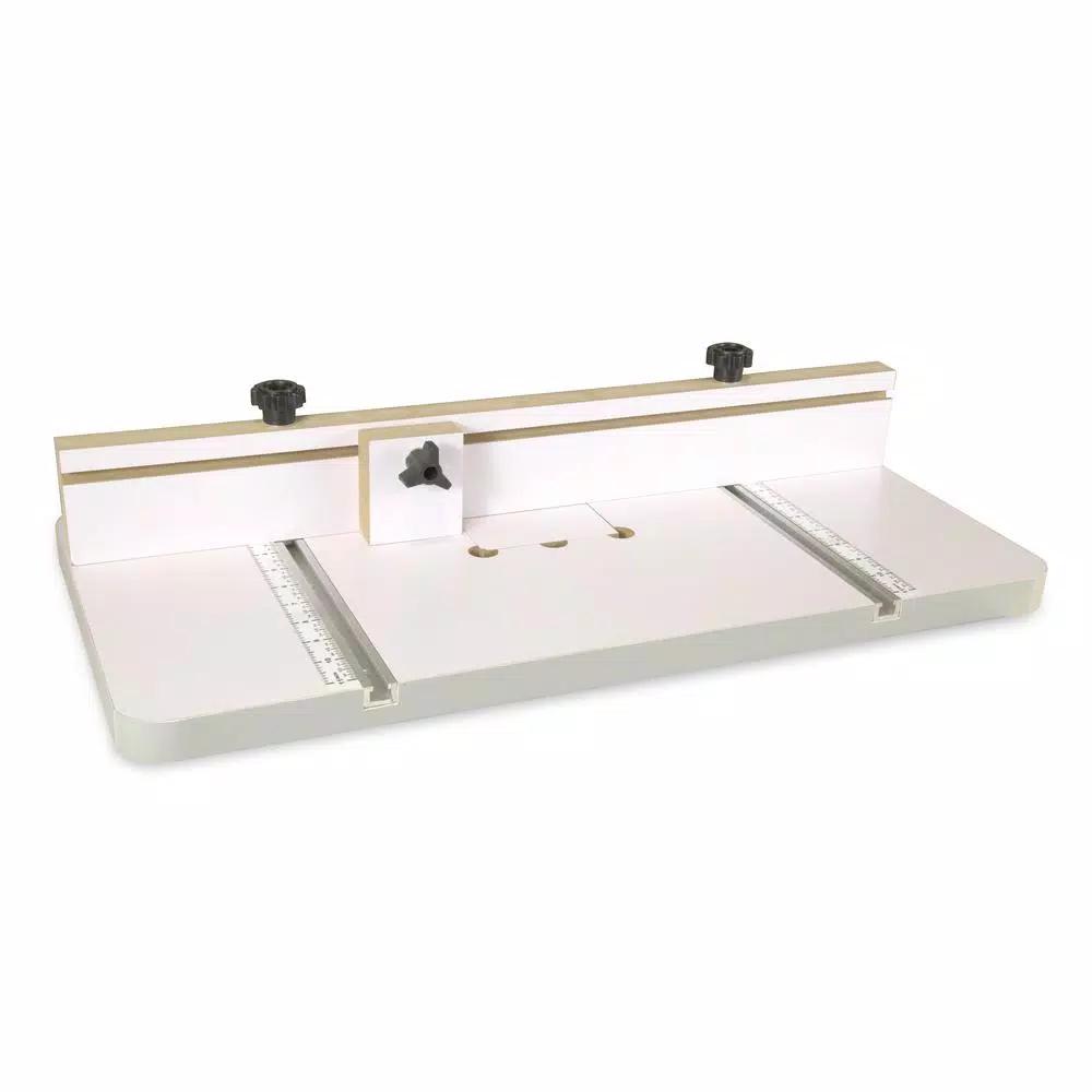 WEN 24 in. x 12 in. Drill Press Table with Adjustable Fence and Stop Block