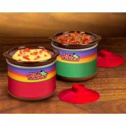 Taco Tuesday Mini Fiesta Dippers .65 Qt. Slow Cooker with Removable Ceramic Pot, Red thumbnail 5