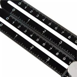 POWERTEC Universal Angle Template Tool, 10 in. Aluminum Multi-Angle Ruler & Precision Stencil thumbnail 5
