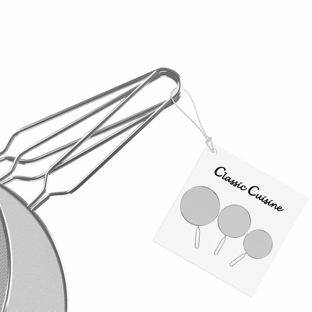 Classic Cuisine Stainless Steel Mesh Splatter Screen Guards, 3-Pack