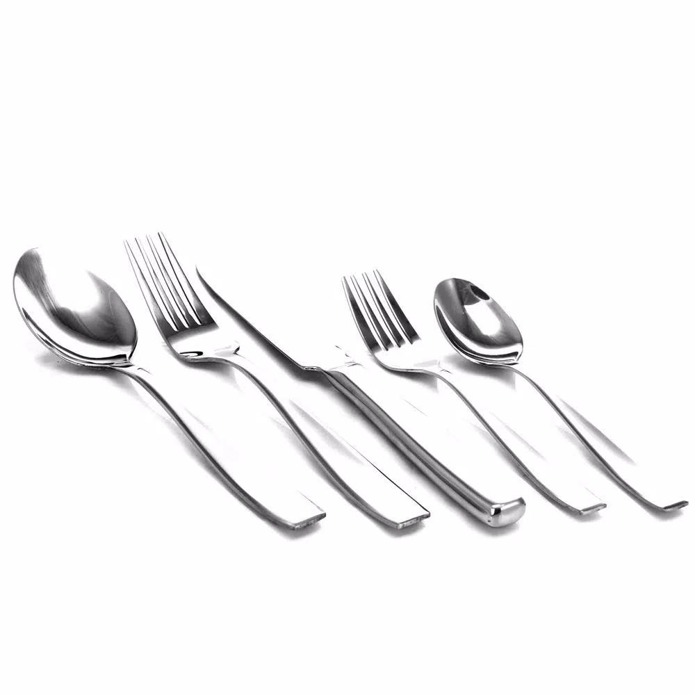 Gibson Castleford 20-Piece Mirror Polish Stainless Steel Flatware Set, Service for 4