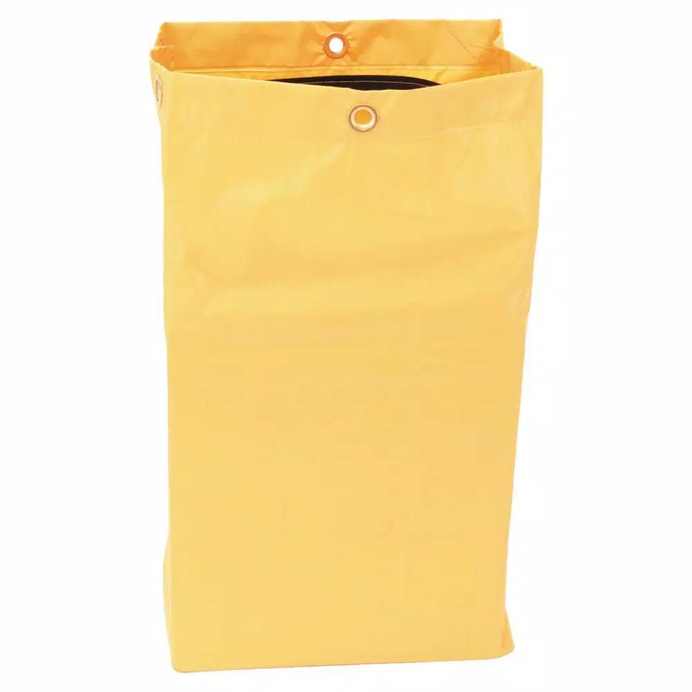 Rubbermaid Commercial Products Rubbermaid Commercial 24 Gal. Yellow Vinyl Replacement Bag with Zipper for FG61788 Cleaning Carts