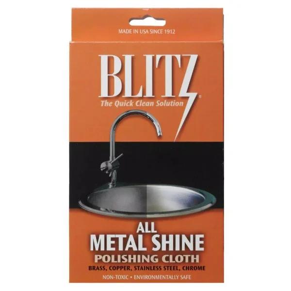 Blitz All Metal Shine and Polishing Care Cloth for Stainless Steel, Brass, and Chrome