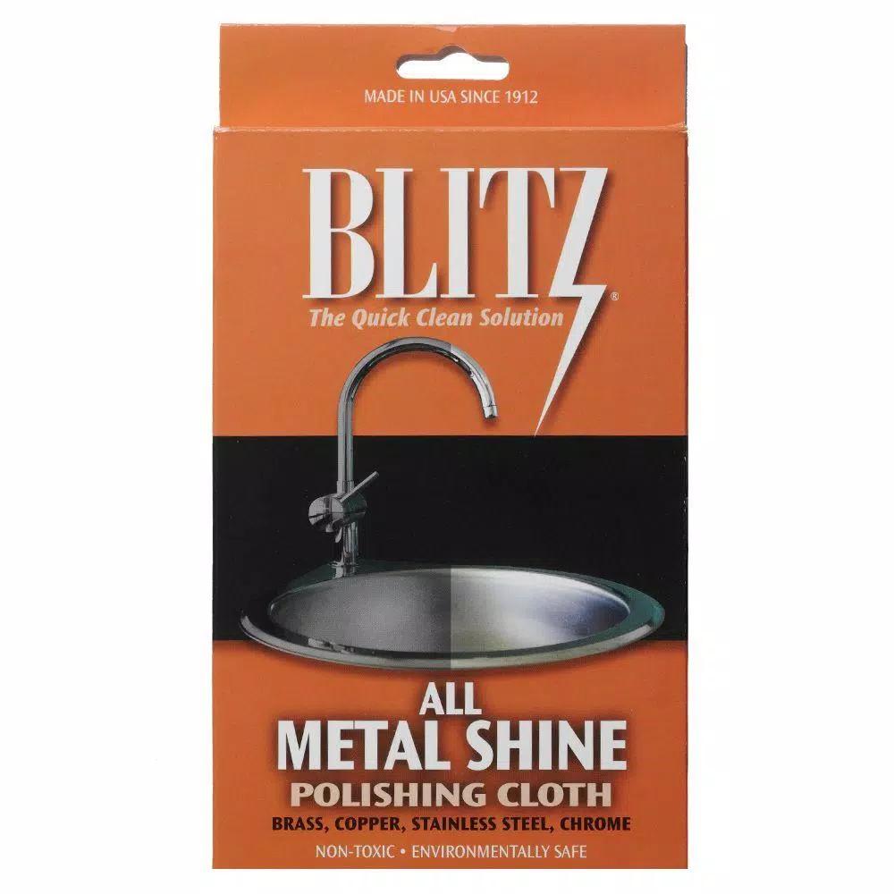 Blitz All Metal Shine and Polishing Care Cloth for Stainless Steel, Brass, and Chrome