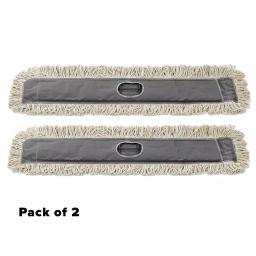 Alpine Industries 36 in. Cotton Dust Dry Mop Replacement Heads, 2-Pack thumbnail 1