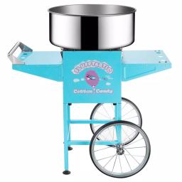 Great Northern Flufftastic Commercial Blue Cotton Candy Machine with Cart, 1000W Stainless Steel Kettle thumbnail 3