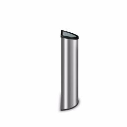 Suncast Commercial 12 Gallon Metal Crescent Indoor Trash Can with Metal Liner thumbnail 2