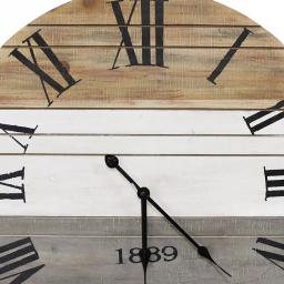 Stratton Home Decor 21" Winston Rustic Wall Clock with Wood Grain Face thumbnail 4