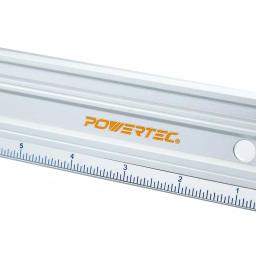 POWERTEC 50 in. Anodized Aluminum Straight Edge Ruler, Precision Machined to 0.003 in. thumbnail 2