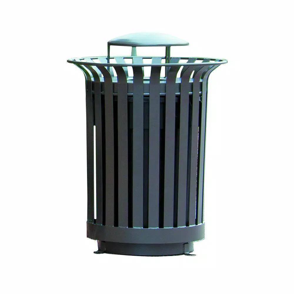 Ultra Play Lexington 36 Gal. Outdoor Trash Receptacle with Ash Urn Lid and Liner