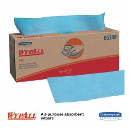 WypAll L40 Blue Pop-Up Wipers, 16.4 x 9.8 in, 100/Box, 9 Boxes Per Carton thumbnail 3