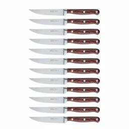BergHOFF Pakka Wood 12-Piece Stainless Steel Steak Knife Set with Full Tang Construction thumbnail 1