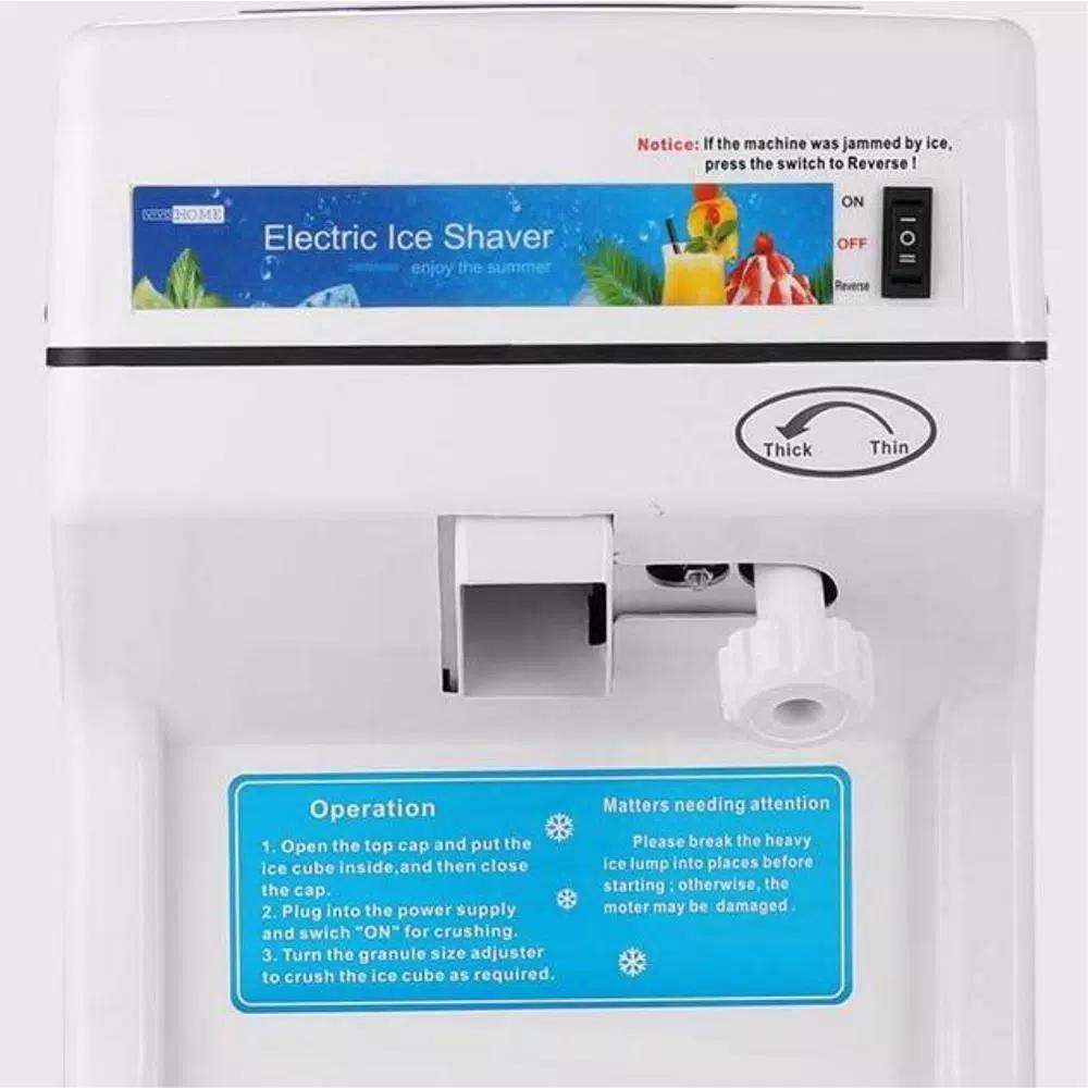 VIVOHOME Blue Ice Crusher & Snow Cone Maker Machine, 250W High Speed Shaver