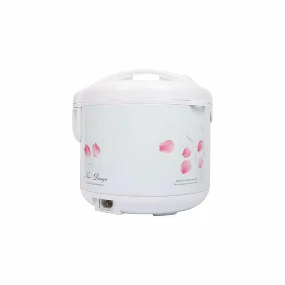 Tayama Cool Touch TRC-10 10-Cup Rice Cooker with Steamer and Non-Stick Inner Pot, White
