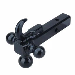 Unbranded Bridgeland Triple Ball Trailer Hitch Mount with Tow Hook, Heavy-Duty Steel thumbnail 1