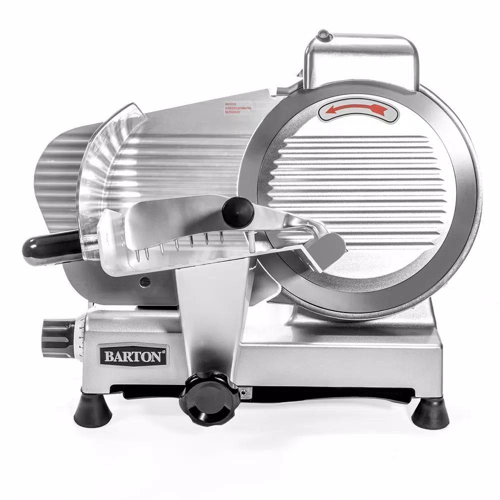 Barton 10 in. Commercial Meat Slicer, 240W Stainless Steel Electric Slicer