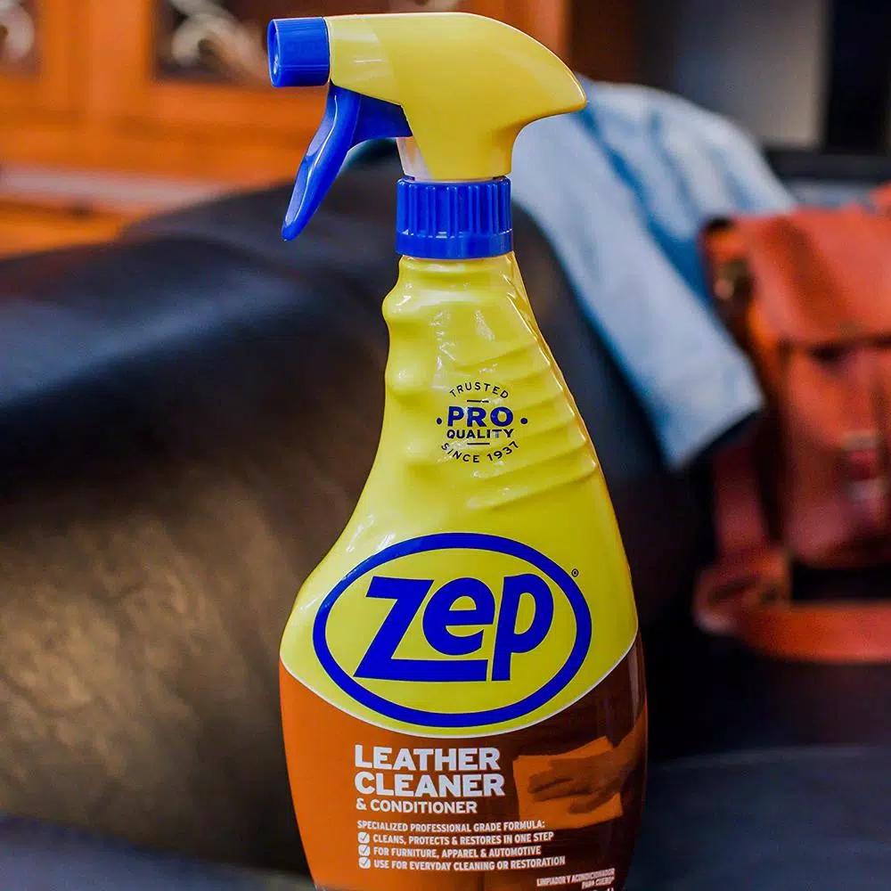 Zep Leather Cleaner and Conditioner, 24 oz.