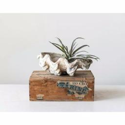 3R Studios Coastal Style Shell Shaped Ceramic Figurine - Gray Decorative Dish thumbnail 3