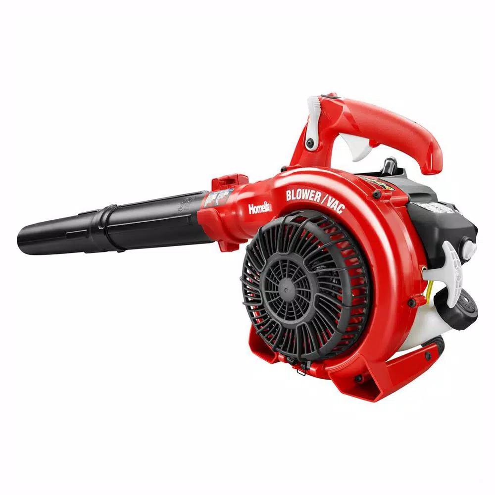 Homelite 26cc Gas Handheld Blower and Vacuum, 150 MPH, 400 CFM, Reconditioned