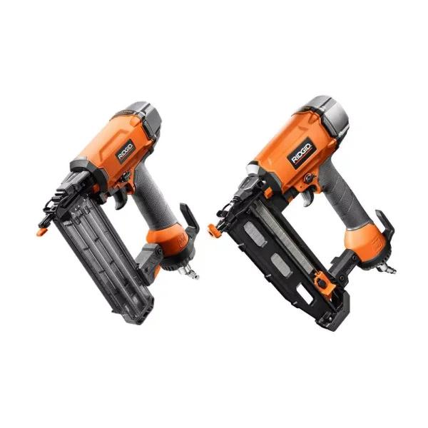 RIDGID 18-Gauge 2-1/8 in. Brad Nailer and 16-Gauge 2-1/2 in. Finish Nailer Combo Kit