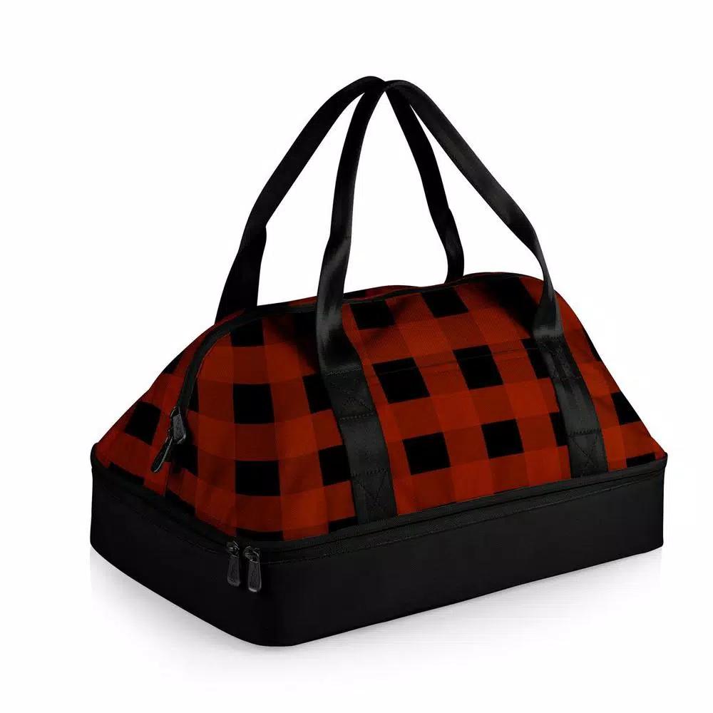 Oniva Potluck Insulated Casserole Tote - Red and Black Buffalo Plaid