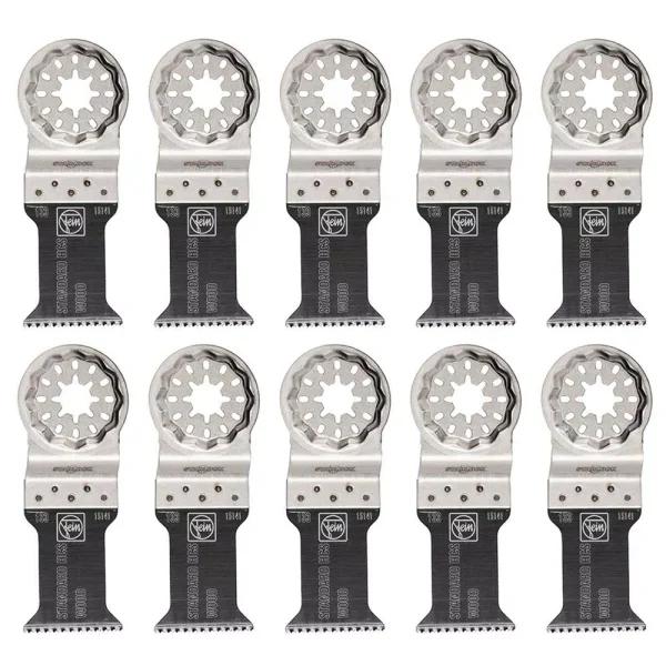 FEIN Starlock Standard E-Cut 133 Saw Blade for Wood, Drywall, and Plastic (10-Pack)