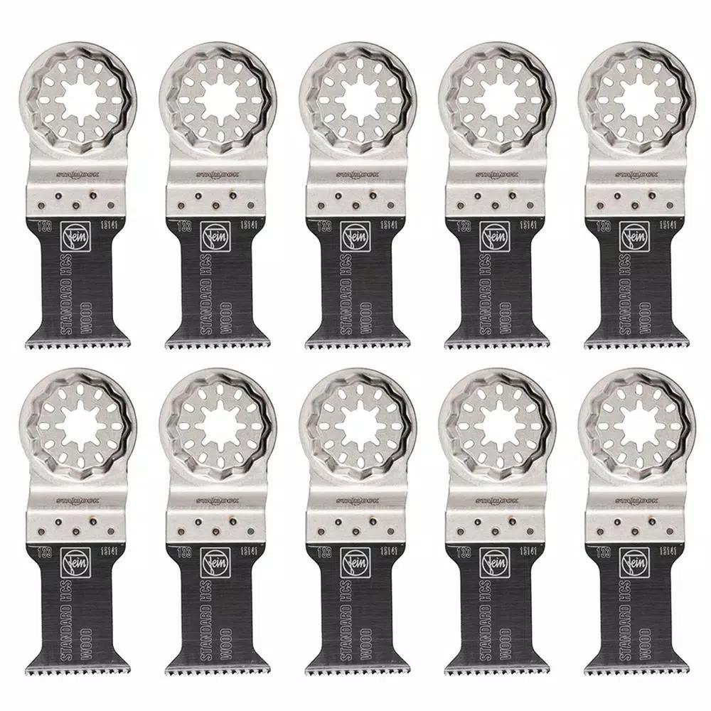FEIN Starlock Standard E-Cut 133 Saw Blade for Wood, Drywall, and Plastic (10-Pack)
