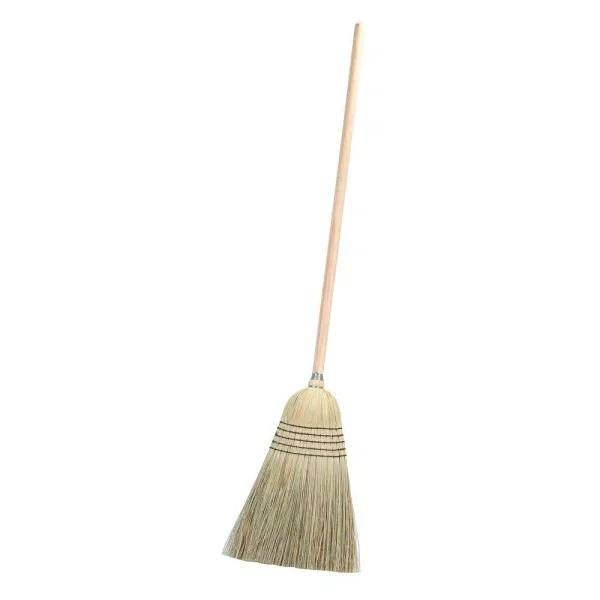 Carlisle 56 in. Blended Corn Bristle 5-Stitch Warehouse Janitorial Broom, 12-Pack