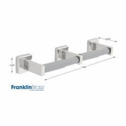 Franklin Brass Century Triple Post Toilet Paper Holder, Polished Stainless Steel thumbnail 4