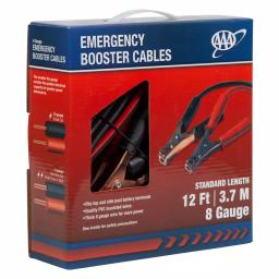 AAA 12 ft. 8 Gauge Emergency Booster Cables thumbnail 1
